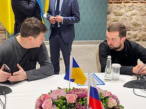 Ukrainos ir Rusijos delegacijų derybos Turkijoje