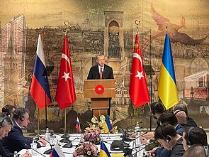 Ukrainos ir Rusijos delegacijų derybos Turkijoje