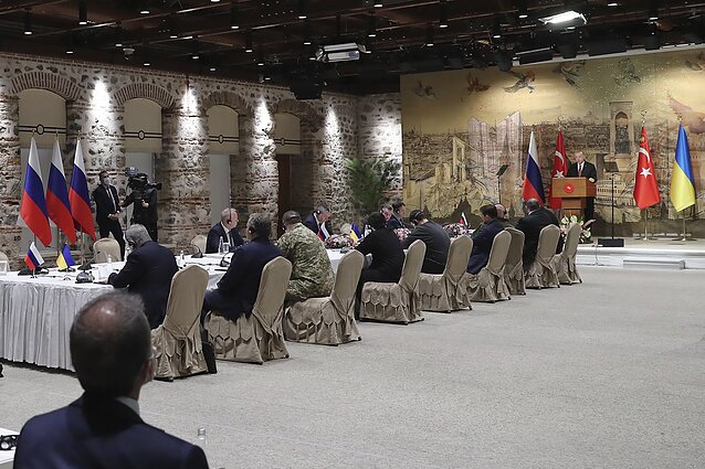 Ukrainos ir Rusijos delegacijų derybos Turkijoje