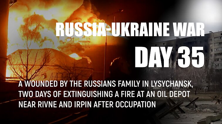 Day 35 of invasion. The death toll in Irpin is still unknown, as people were buried in yards and parks during active hostilities