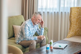 Podagra sergantis pacientas (asociatyvi nuotr.)