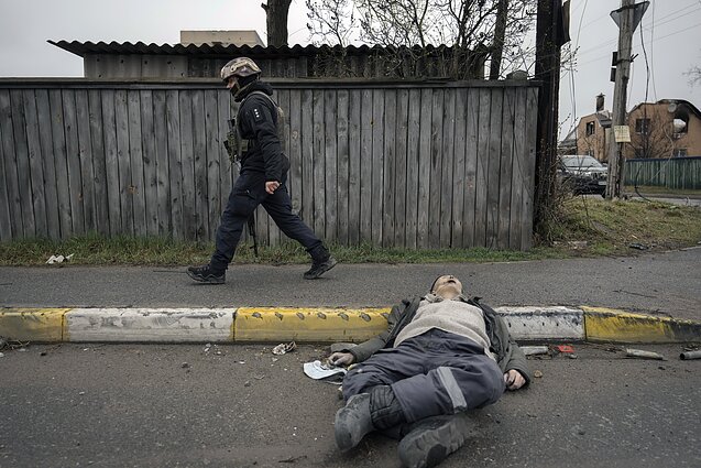 Ukrainiečių kūnai Bučoje