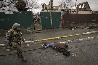 Ukrainiečių kūnai Bučoje