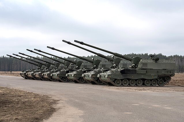 PzH 2000 howitzers