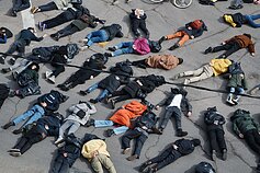 Protestas prieš Vokietijos ambasadą