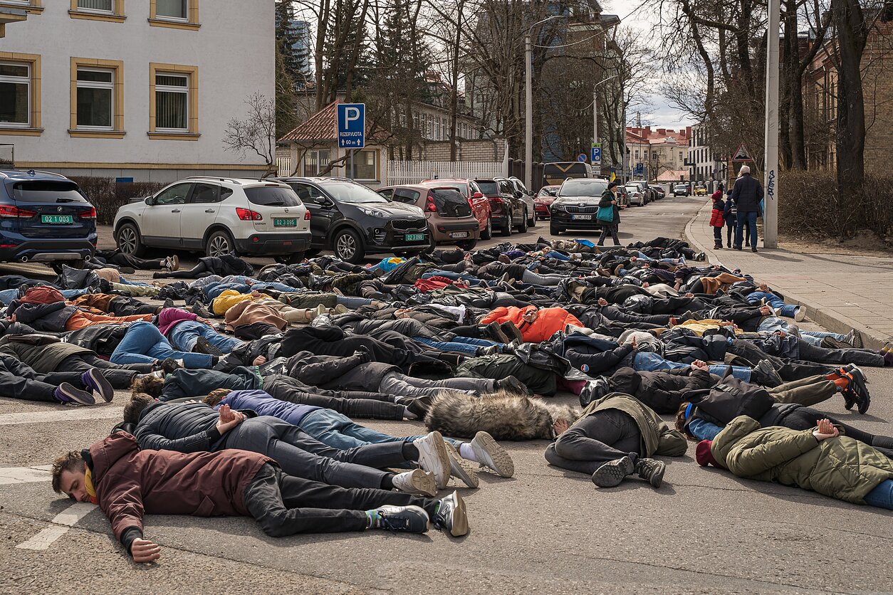 Protestas prieš Vokietijos ambasadą