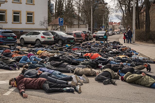 Protestas prieš Vokietijos ambasadą
