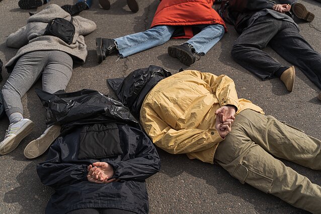 Protestas prieš Vokietijos ambasadą