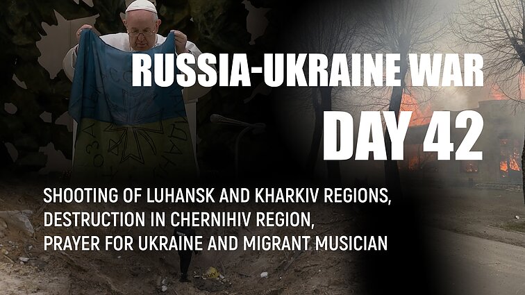 Day 42 of invasion. The Russian military continue to strike with various weapons at Luhansk region