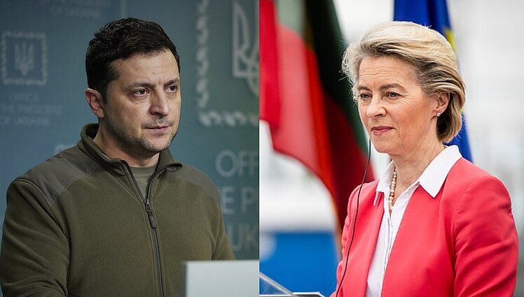 Žinios. Zelenskis šiandien priims į Kyjivą atvykstančią EK pirmininkę Ursula von der Leyen
