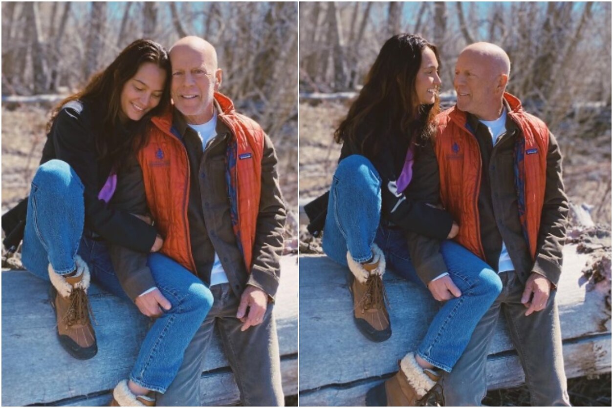 Bruce`as Willisas su žmona Emma Heming Willis