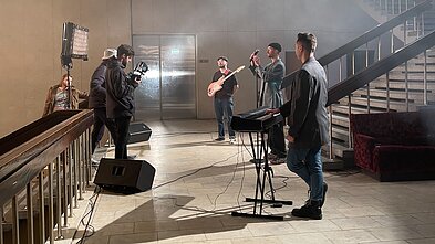 Gabrieliaus Vagelio klipo filmavimo akimirka