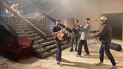 Gabrieliaus Vagelio klipo filmavimo akimirka