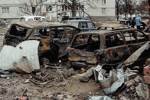 Žinios. Černihive esantis žurnalistas: į miestą po mėnesio grįžta gyventojai, tačiau destrukcija – sunkiai suvokiama