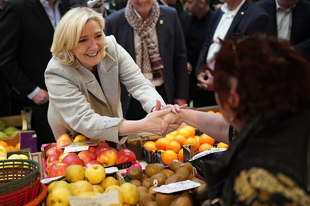 Kandidatė Marine Le Pen