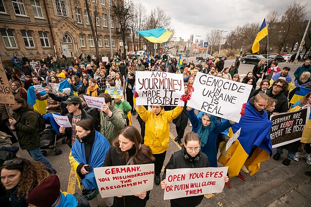 Anti-war protest in Vilnius (associative image)
