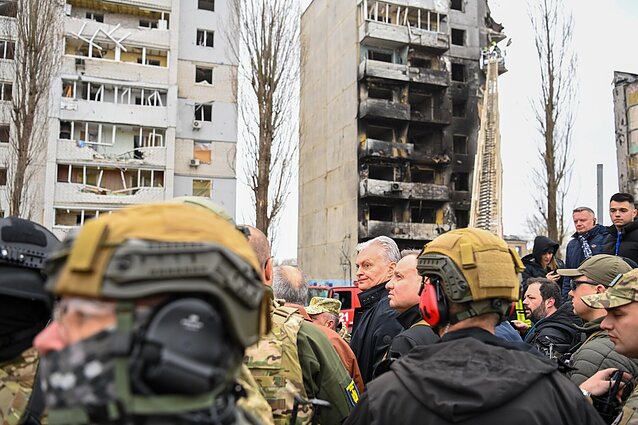 Gitanas Nausėda Ukrainoje