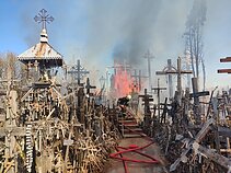Gaisras Kryžių kalne