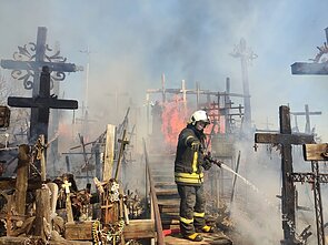 Gaisras Kryžių kalne