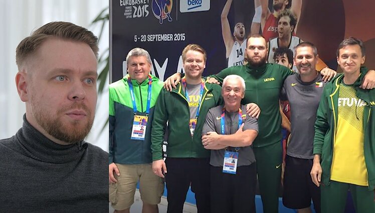 Krepšinio rinktinės angelas sargas kineziterapeutas Mikučionis: jei nesiseka pačiam, kamuolį privalai perduoti kolegai