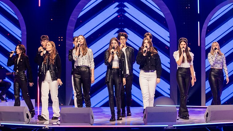 Dainų dainelė 2022. Vokalinis ansamblis „Fresco“ – „Blinding Lights“