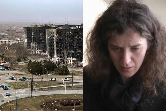 Hanna Bilobrova, the fiancée of Lithuanian filmmaker Mantas Kvedaravičius who was killed in Mariupol