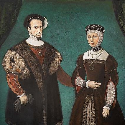 J. Kamensko nuotr., Žygimanto Augusto ir Barboros Radvilaitės paveikslas