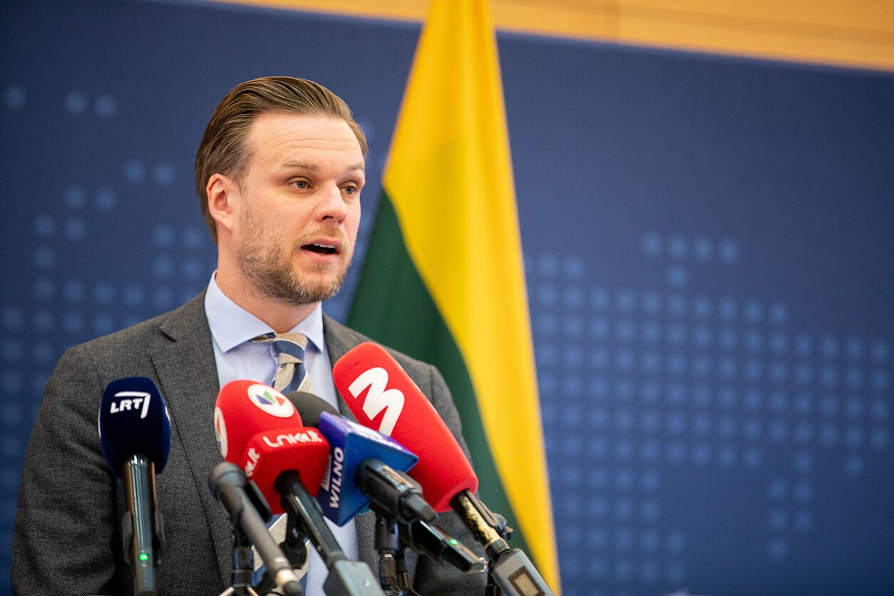 Gabrielius Landsbergis ir Jose Manuelis Albaresas