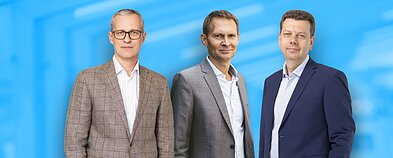 iš kairės „Finora kreditas“ ir būsimo „Finora Bank“ direktorius Aurelijus Šveikauskas, „Finora Capital“ Stebėtojų tarybos pirmininkas ir vienas iš banko įkūrėjų Veikko Maripuu bei „Finora Capital“ direktorius ir bendraįkūrėjas Andrus Alber