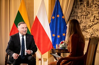 Prezydent RP Andrzej Duda i Aleksandra Ketlerienė Prezydent RP Andrzej Duda i Aleksandra Ketlerienė