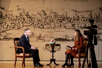 Prezydent RP Andrzej Duda i Aleksandra Ketlerienė Prezydent RP Andrzej Duda i Aleksandra Ketlerienė