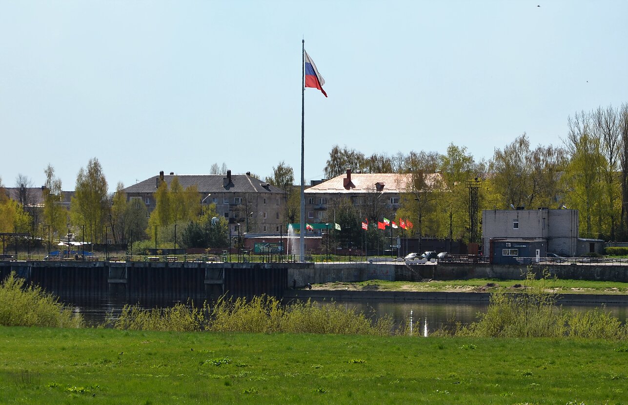 Panemunė, kitame Nemuno krante matomas Sovetsko miestas