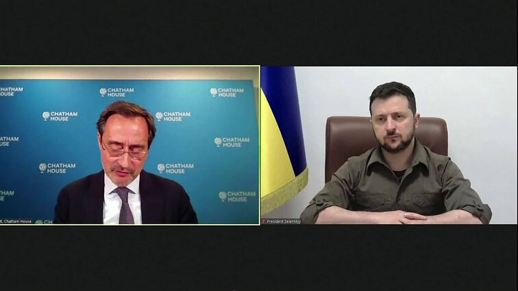 V. Zelenskio kreipimasis dėl Vakarų paramos Ukrainai
