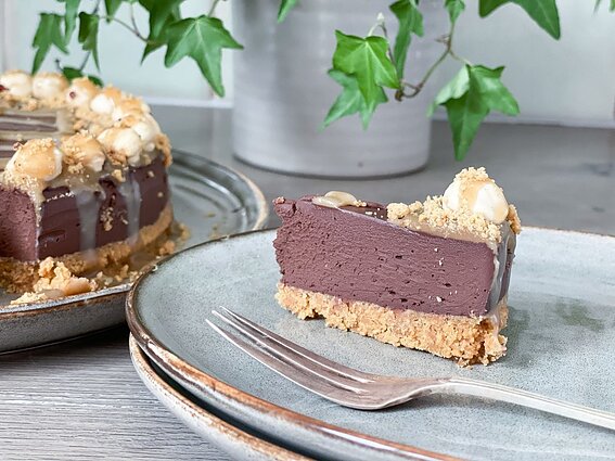 Veganiškas šokoladinis sūrio tortas