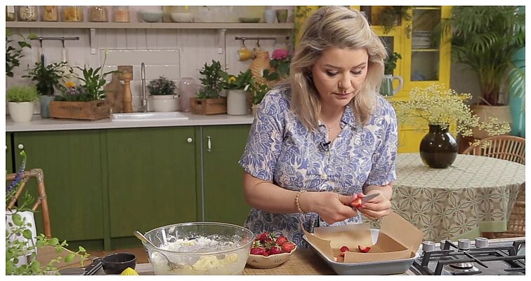 Citrininis „Blondinas“ su braškėmis