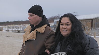 Monika Allard su vyru 