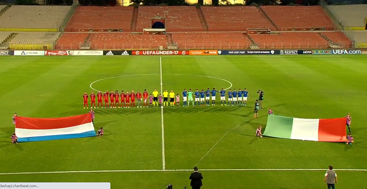 UEFA Europos vaikinų (iki 17 m.) futbolo čempionatas. A grupė. Liuksemburgas – Italija