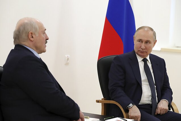 Aliaksandras Lukašenka ir Vladimiras Putinas