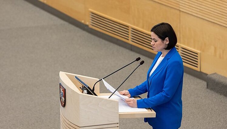 Žinios. Cichanouskaja: Lukašenka ir Putinas įtraukė Baltarusiją į nusikalstamą karą