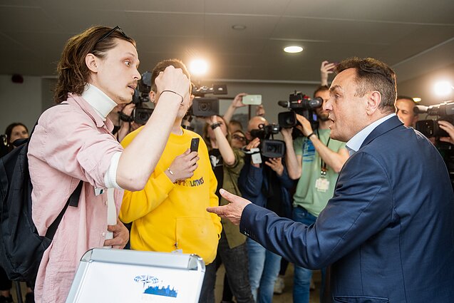Petro Gražulio ginčas su LGBT bendruomenės atstovais