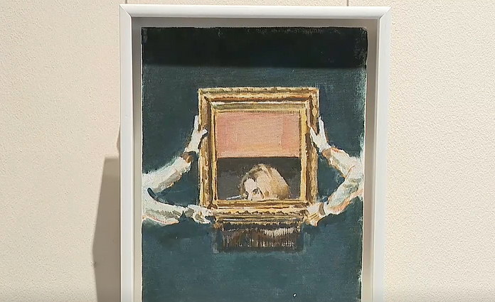 Vilniaus rotušėje atidaryta Eglės Karpavičiūtės paroda: kuria fiktyvią savo kūrybinės biografijos dokumentaciją