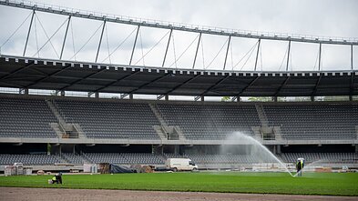 Rekonstruojamas Dariaus ir Girėno stadionas Rekonstruojamas Dariaus ir Girėno stadionas