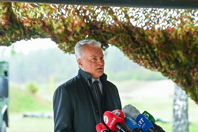 Gitanas Nausėda dalyvavo Rūdninkų poligono atidaryme