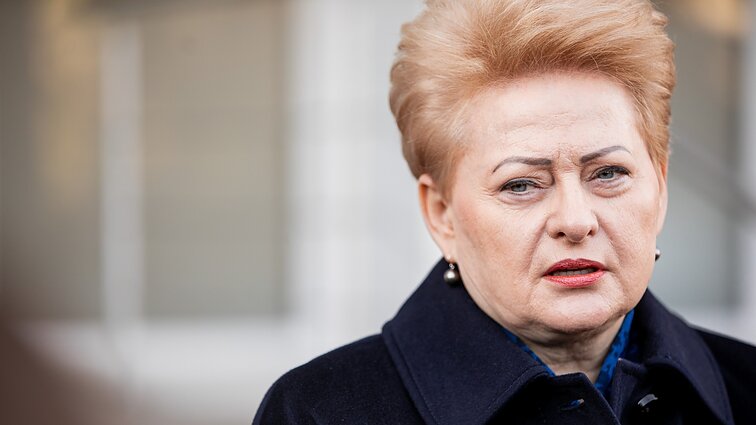Grybauskaitė: mes, Vakarai, savo bailumu ir krūpčiojimu užauginome Putino agresiją