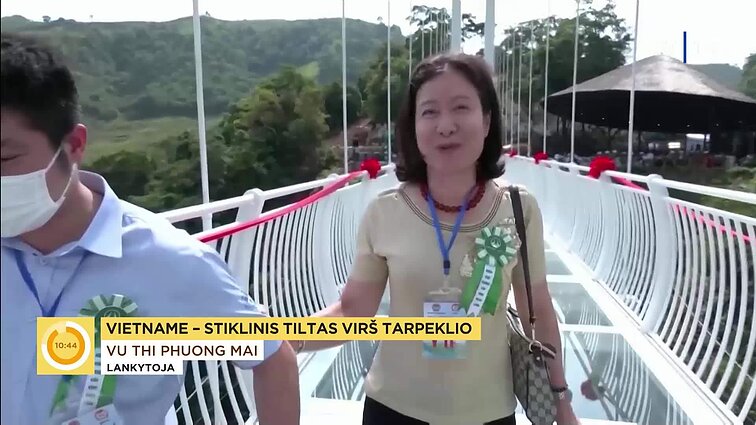 Vietname – stiklinis tiltas virš tarpeklio: ilgis siekia 150 metrų