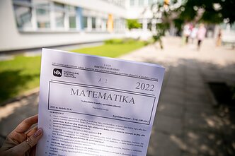 Matematikos egzaminas.