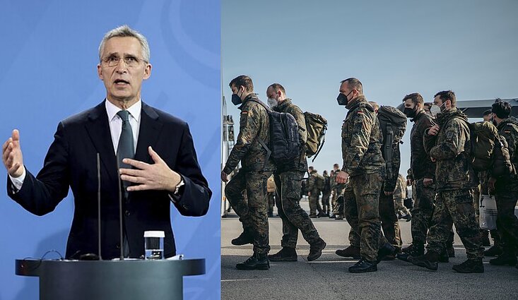 Žinios. NATO vadovas patvirtino, kad Vokietija 3,5 tūkst. karių brigadą gali dislokuoti Vokietijoje, o ne Lietuvoje