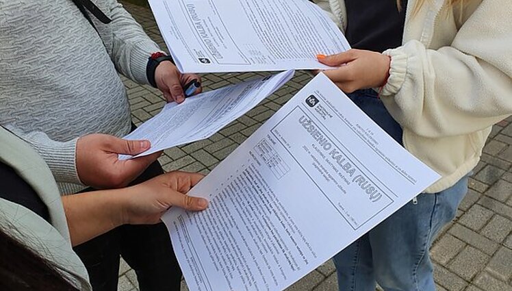 Nacionalinė švietimo agentūra atsiprašo dėl nekorektiškos rusų užsienio kalbos egzamino užduoties: neįvertinome tarptautinės situacijos