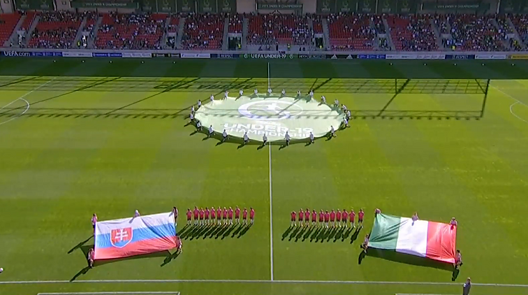 UEFA Europos vaikinų (iki 19 m.) futbolo čempionatas. A grupė. Slovakija – Italija