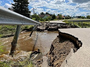 Išplautas kelias Kaišiadorių apylinkėse Išplautas kelias Kaišiadorių apylinkėse